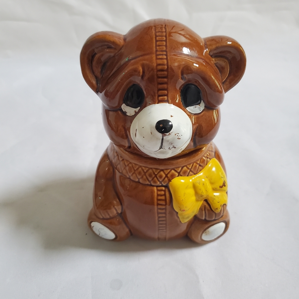 Vintage Teddy Bear Honey Jar